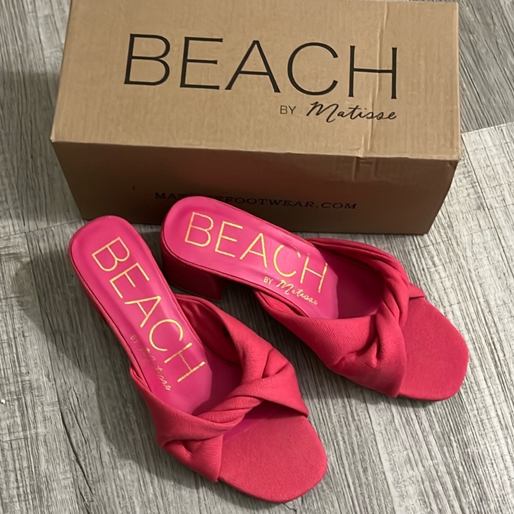 Matisse Pink Slide Sandals